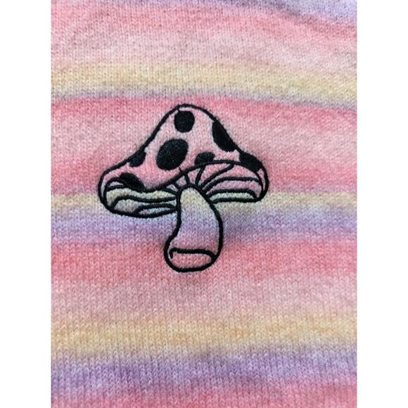 New Spirit Jersey Psychedelic mushroom knit oversized unisex sweater size S - Picture 8 of 12